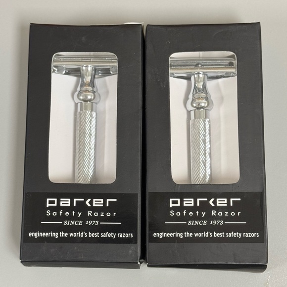 Parker Other - Parker Safety Razor 99R NIB lot of 2 with 2 boxes of razors 5blades In each box